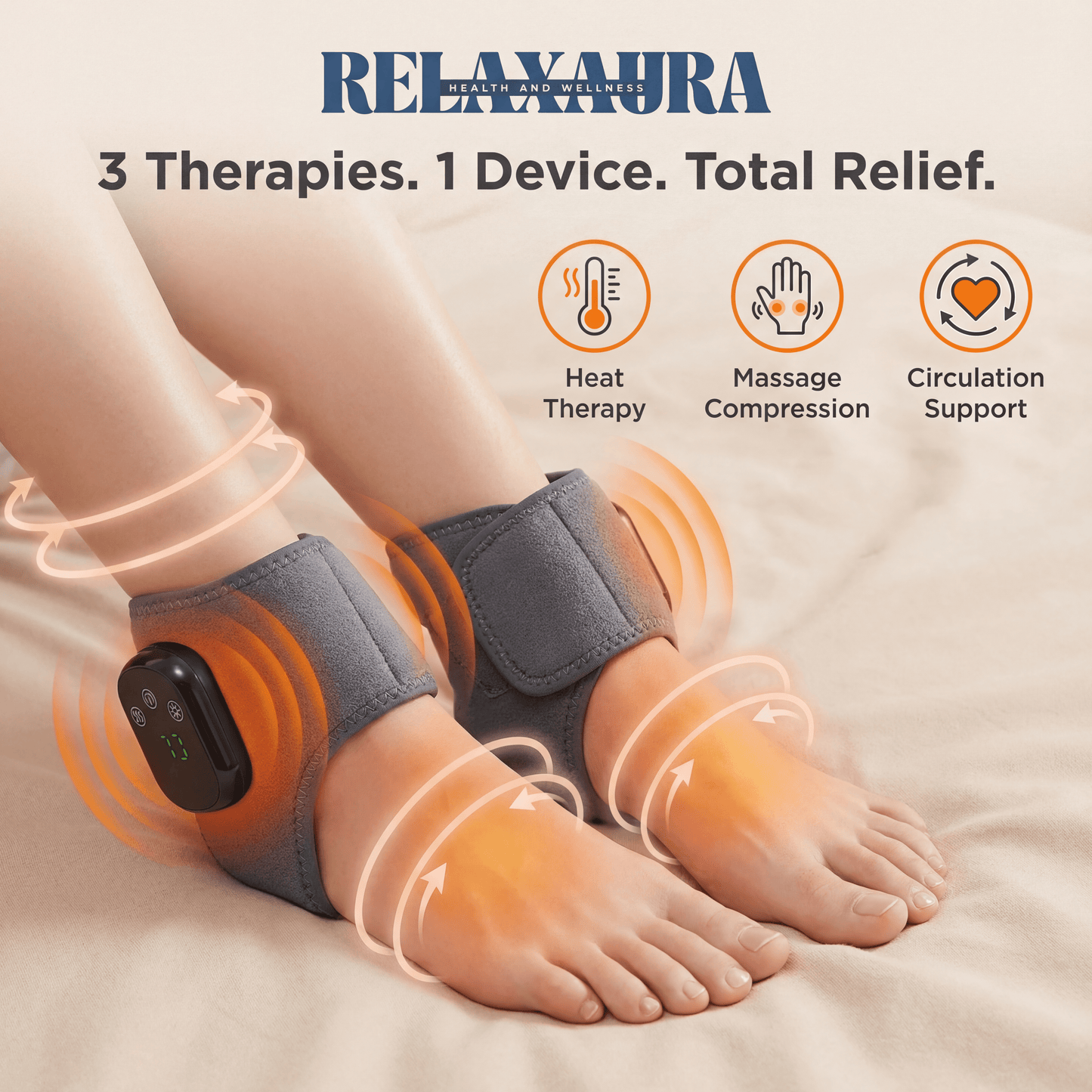 RELAXAURA™ 3-in-1 Foot Therapy Wrap
